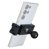POWRIG 1-inch ball mount phone clip showing adjustable spring clamp and RAM compatible ball adapter