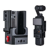 POWRIG Aluminum expansion cage for DJI Osmo Pocket 3 with quick-release lever and 1/4-20 mounting threads
