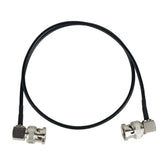 Ultra Thin Right Angle BNC to BNC SDI Coaxial Cable, 90 Degree Elbow BNC Patch Cord for HD SDI Video Transmission