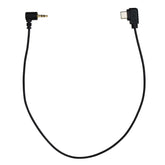 Right-angle USB-C to 2.5mm TRS camera control cable for DJI Ronin RS series and Fujifilm cameras