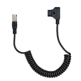 POWRIG coiled D-Tap to 4-pin Hirose power cable for ZOOM F8 and Sound Devices audio recorders