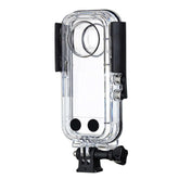 Insta360 X3 transparent waterproof dive case, underwater protective housing with mount bracket