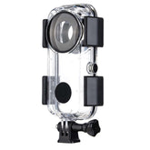 Insta360 ONE X2 Waterproof Dive Case, transparent hard plastic underwater protective housing shell with GoPro mount, diving waterproof camera accessory for Insta360 ONE X2 action camera