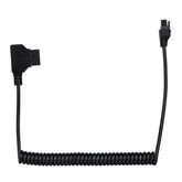 Black Coiled D-Tap to Freefly Ember S5K Power Cable for Cinema Camera