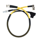 POWRIG D-Tap power cable for SmallHD 703 monitor showing D-Tap male connector