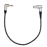 3.5mm TRS to 9-Pin Right Angle Timecode Cable for red komodo V-Raptor Camera and Audio Sync - Black
