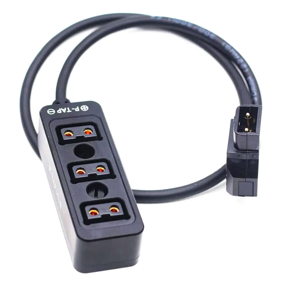 Aluminum D-Tap 1 to 3 Splitter Cable, P-TAP Hub Power Distributor for Camera V-Mount Battery