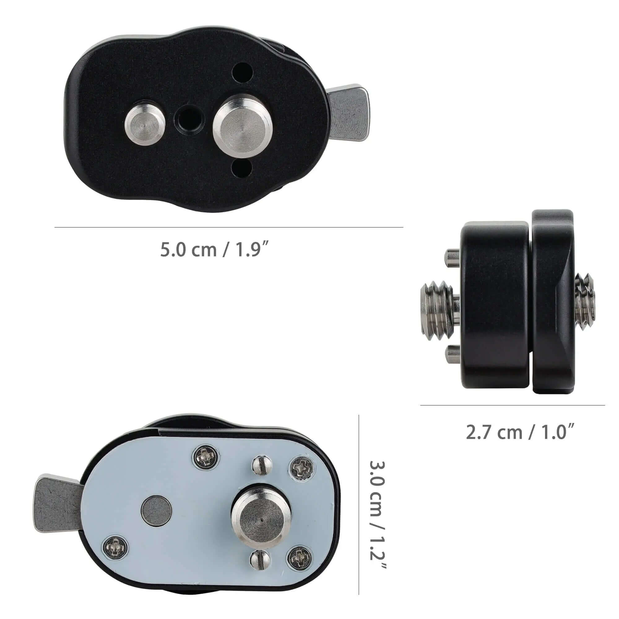 50x30mm ARRI Anti-Twist Quick Release Base Plate Camera Mount Adapter