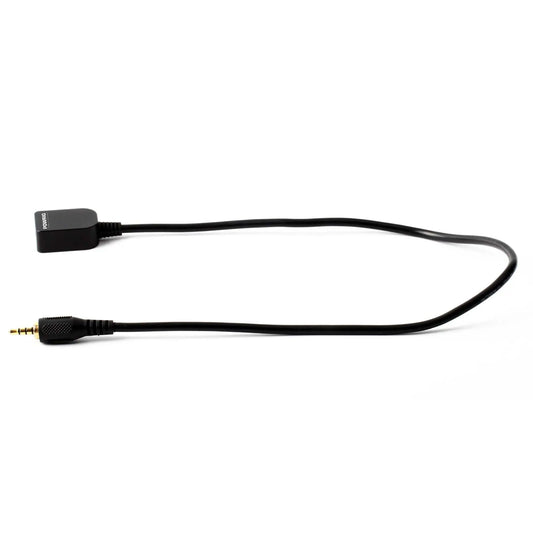 Black 3.5mm Audio Extension Cord for Canon C-Series Camera Handgrip Control