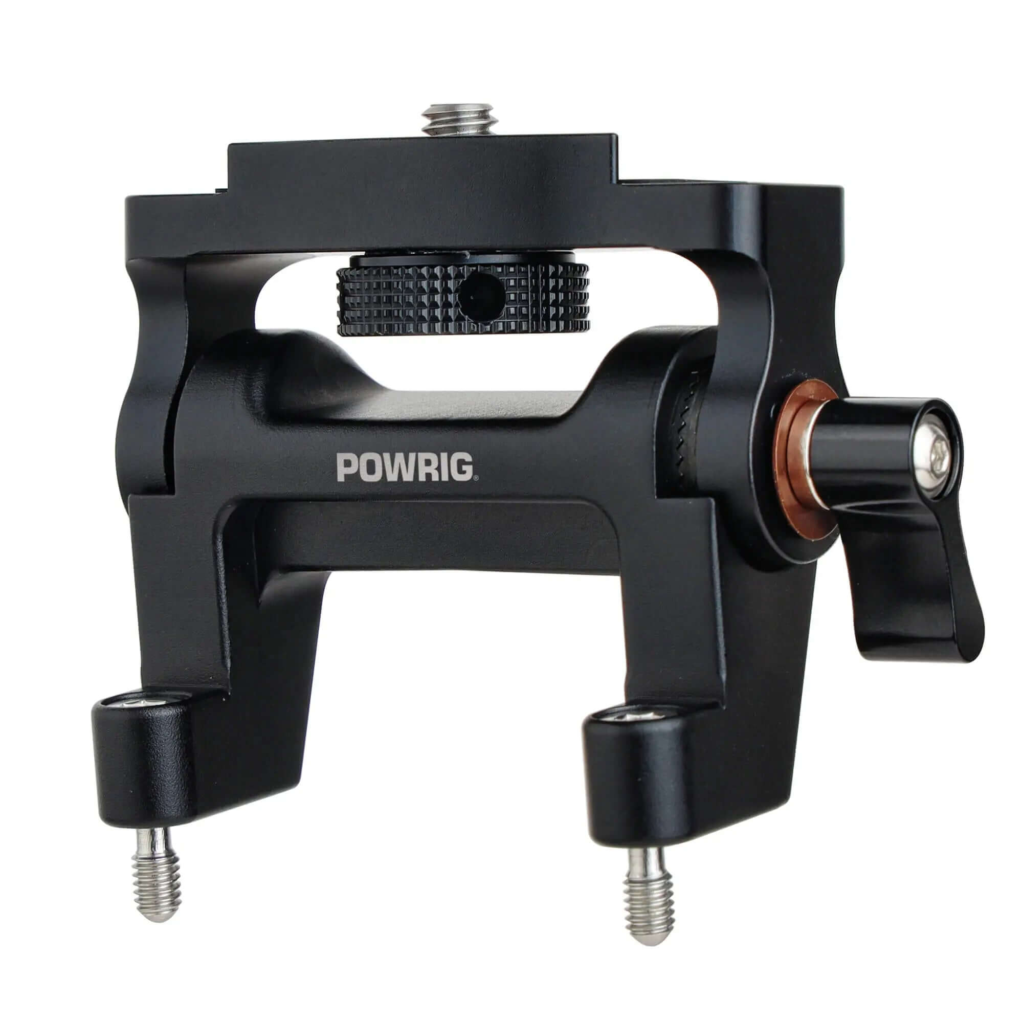 POWRIG dual rod clamp monitor mount for ARRI WCU-4 with 1/4-20 screw and quick release lever