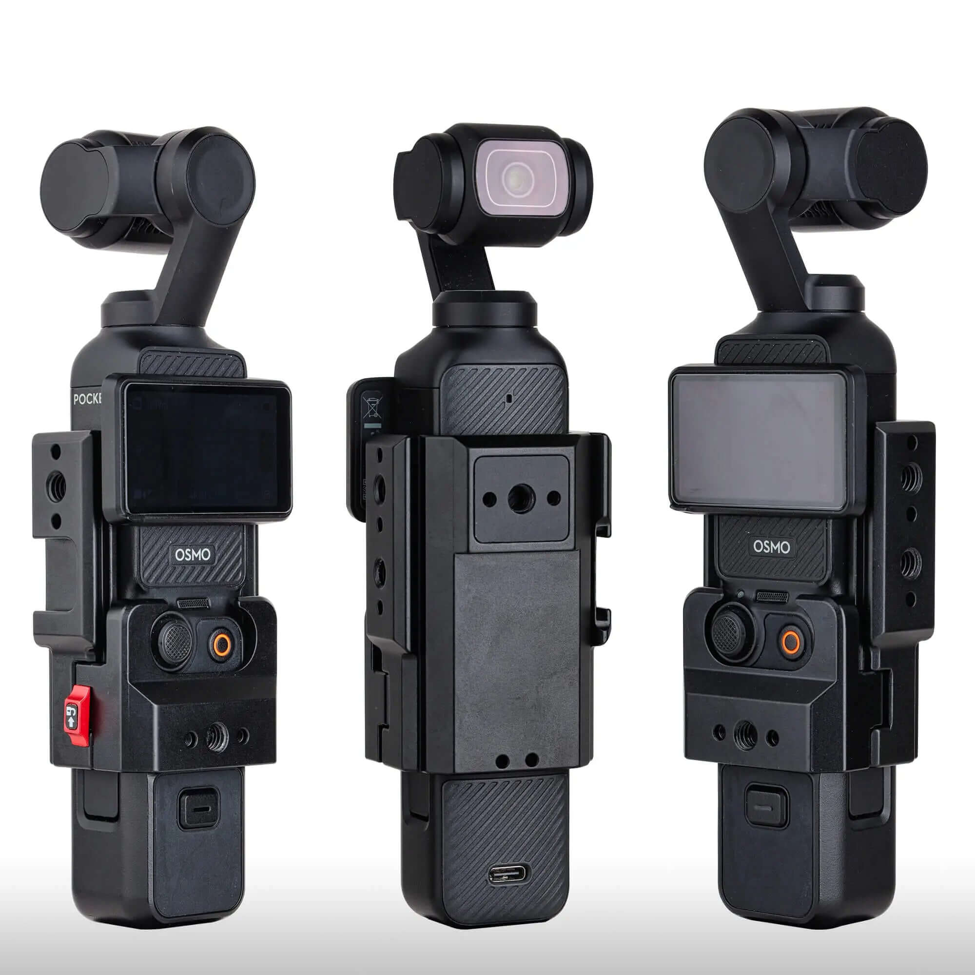 POWRIG DJI Osmo Pocket 3 Aluminum Cage | 1/4-20 & Cold Shoe Mount
