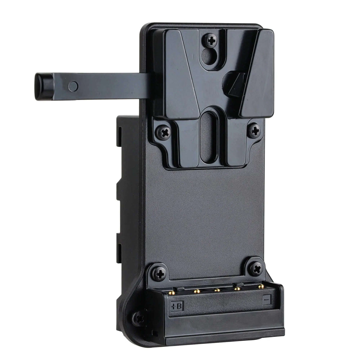 V-Mount to NP-F Battery Adapter Plate, Black Metal Converter for Sony NP-F550 NP-F970 to V-Mount Battery, for Camera Monitor, LED Light