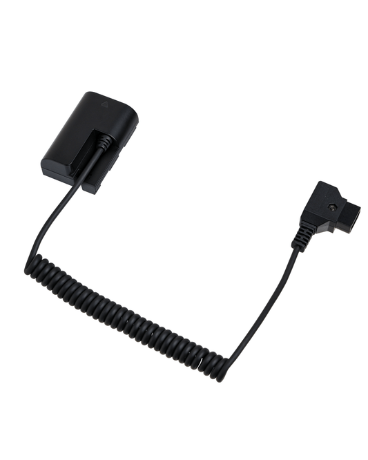 POWRIG D-Tap to Canon LP-E6P dummy battery coiled power cable 35-100cm 13.8-39.4inch for EOS R5 Mark II R6 Mark II