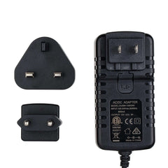 Universal DJI Transmission Power Supply | 12V 3A AC Adapter with Interchangeable US/EU/UK Plugs | 5-Pin LEMO Connector