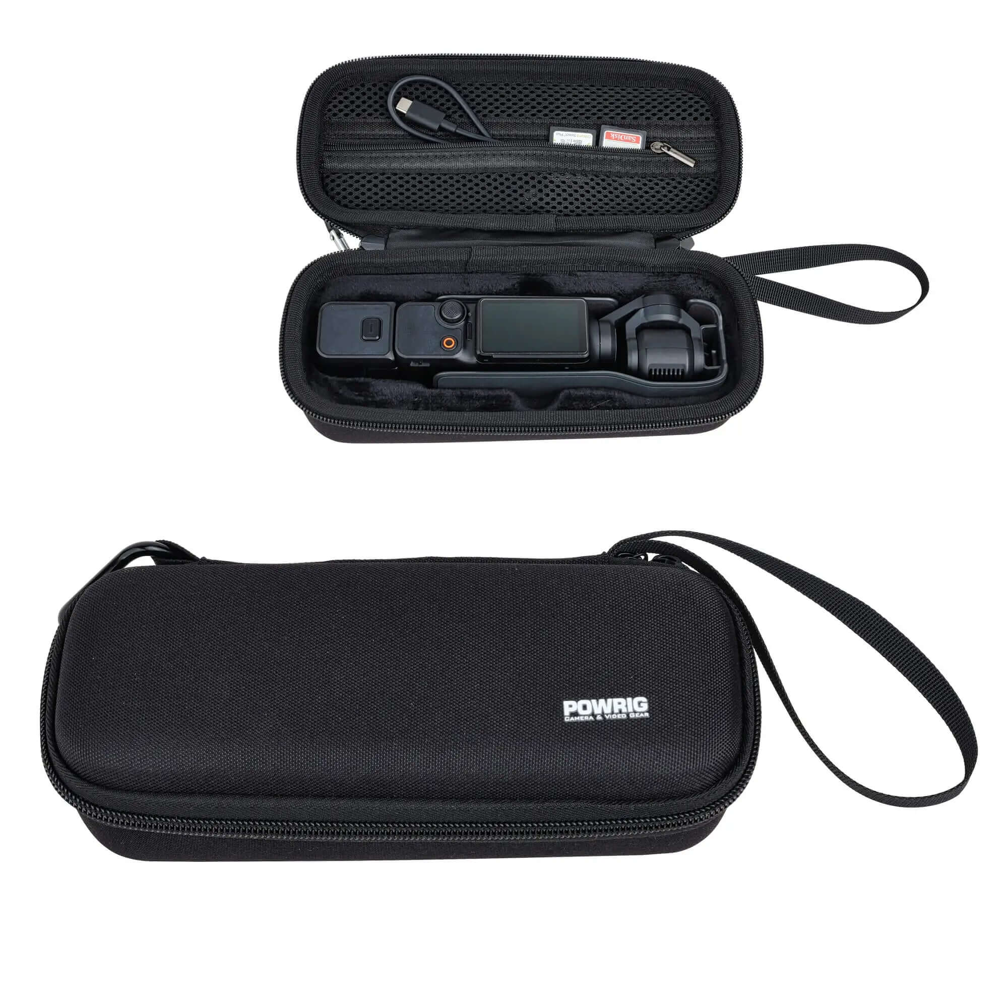 POWRIG EVA protective case for DJI Osmo Pocket 3, hard shell travel case with zipper