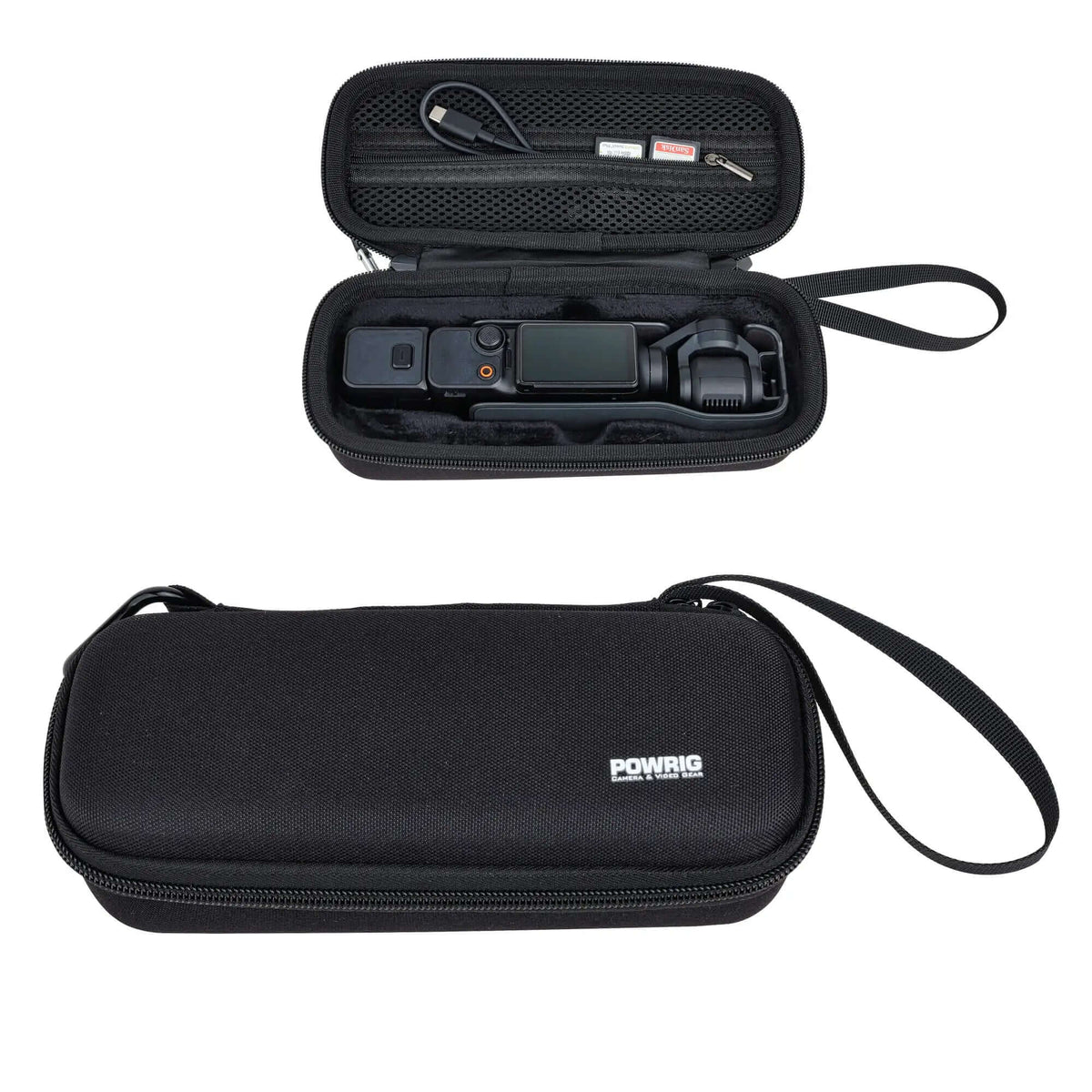 POWRIG EVA protective case for DJI Osmo Pocket 3, hard shell travel case with zipper