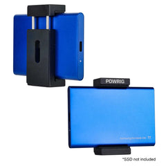 POWRIG Metal SSD Mount for Camera Cage, Adjustable SSD Holder Bracket Compatible with Samsung T5 T7 T9 T7 Shield Portable SSD,  1/4" Screw Mount for Video Rig