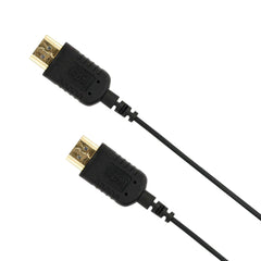 Ultra Thin 4K@60Hz HDMI Male to Male Cable, Gold-Plated Connectors, Black PVC Jacket for HD Video & Audio