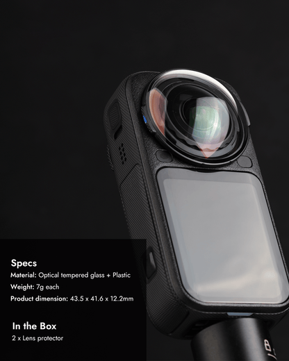 POWRIG LP-X6 specifications 43.5 x 41.6 x 12.2 mm 7 g optical tempered glass two-pack