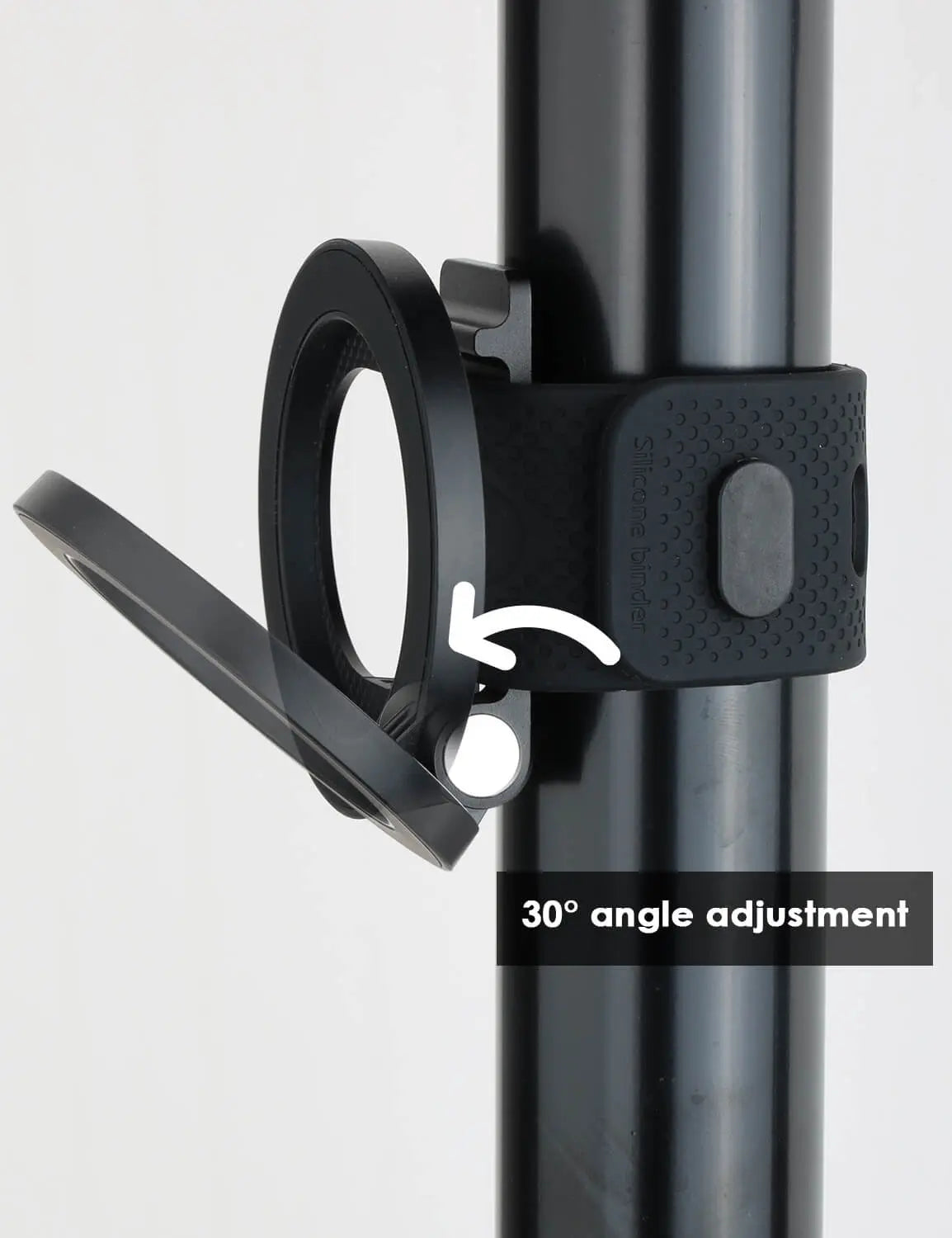 Magnetic phone mount showing adjustable viewing angle