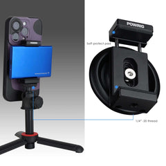 MagSafe SSD Mount for iPhone with 1/4"-20 thread tripod mount and soft protect pad