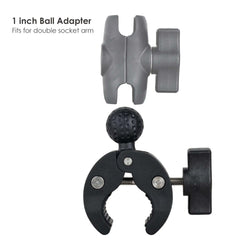 shows the 1-inch ball clamp fits for ram socket arm
