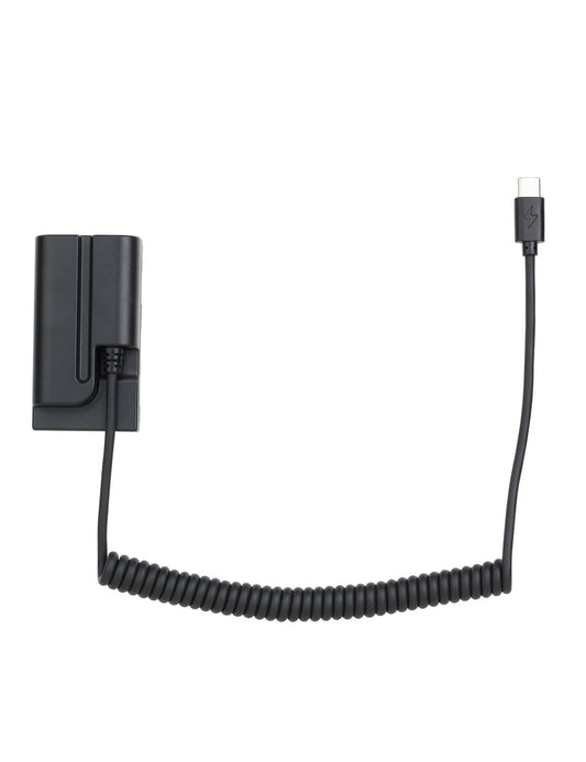 POWRIG USB-C PD to NP-F dummy battery cable full view