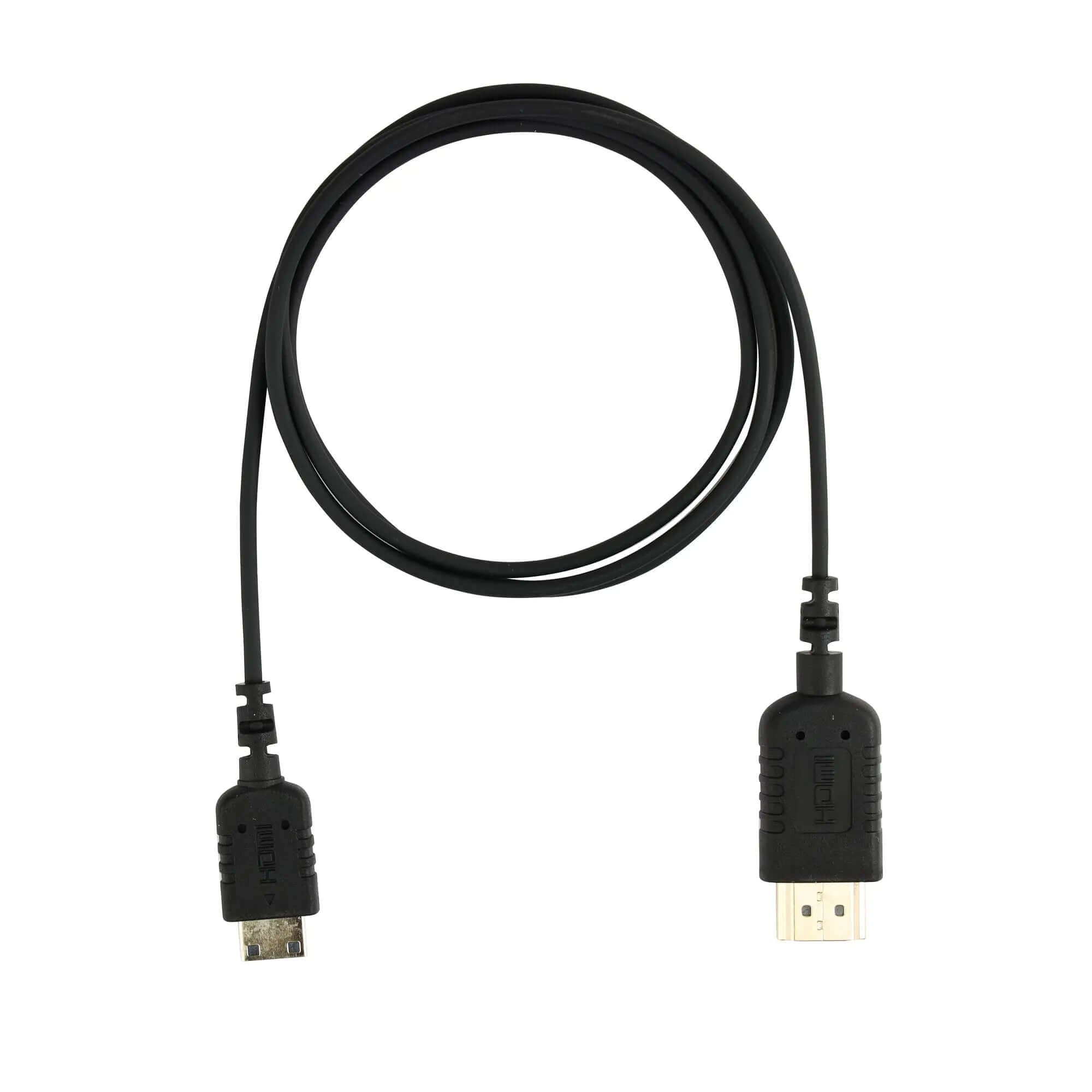 Ultra-Thin HDMI to Mini HDMI Cable, 4K@60Hz High-Speed, Gold-Plated Connectors for Cameras/Action Cams/DSLR