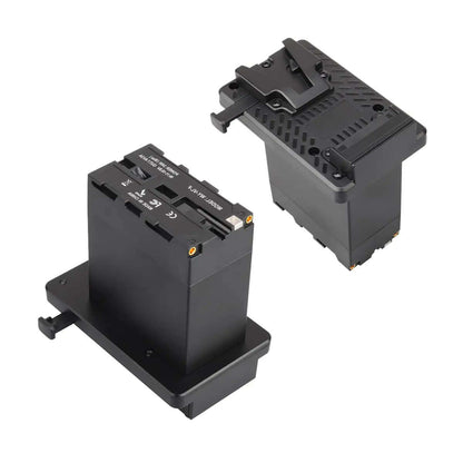 2 Pack V-Mount to NP-F Battery Converter Plates