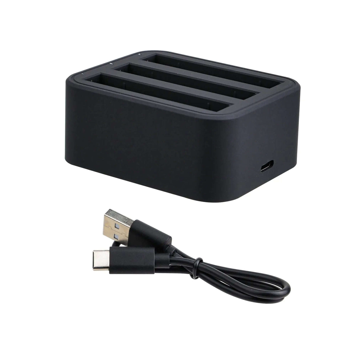 3 Slot Battery Charger for Insta360 X2 X3 with USB C Cable
