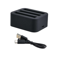 3 Slot Battery Charger for Insta360 X2 X3 with USB C Cable