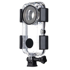 Insta360 ONE X2 Waterproof Dive Case, transparent hard plastic underwater protective housing shell with GoPro mount, diving waterproof camera accessory for Insta360 ONE X2 action camera