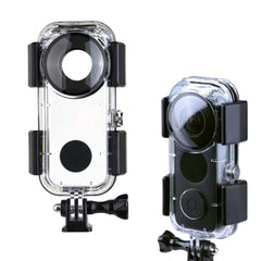 2 styles Insta360 ONE X2 waterproof dive case clear underwater protective shell, empty housing & installed with Insta360 ONE X2 camera, scuba diving camera waterproof cover accessory