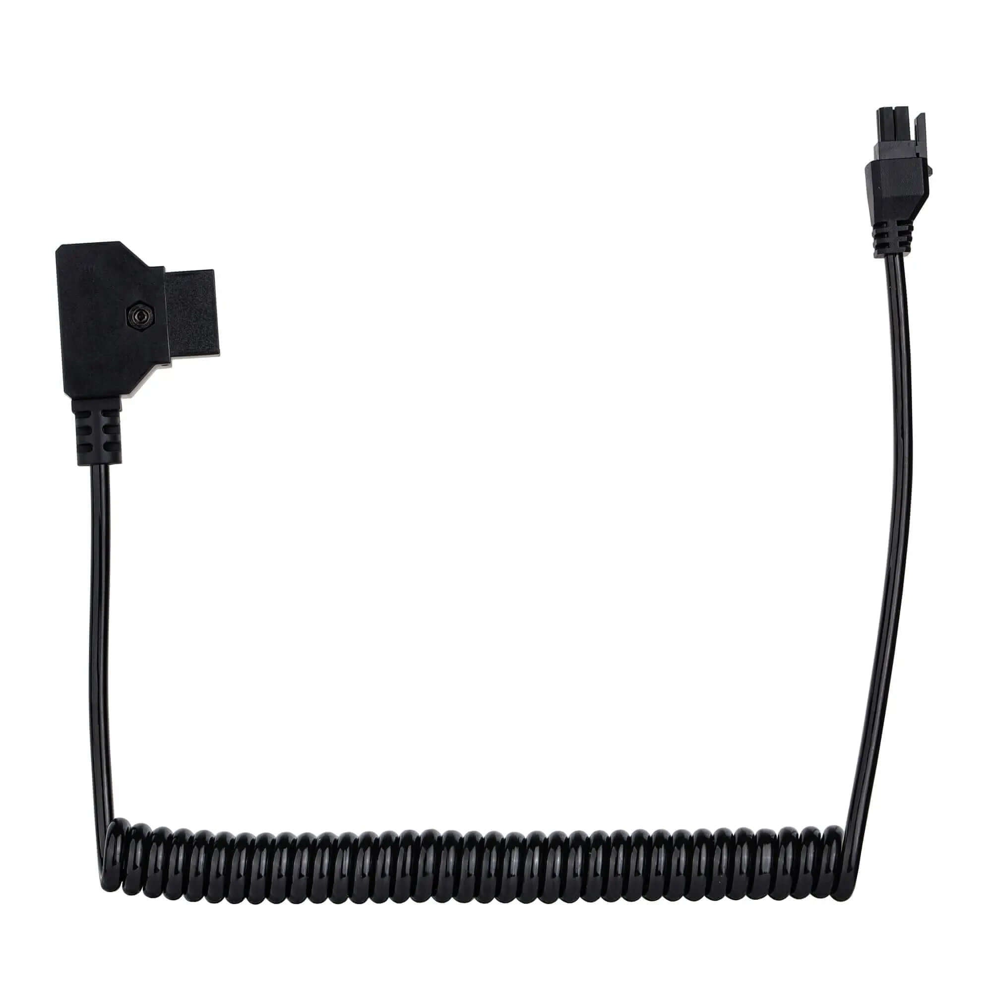 Black Coiled D-Tap to Freefly Ember S5K Power Cable for Cinema Camera