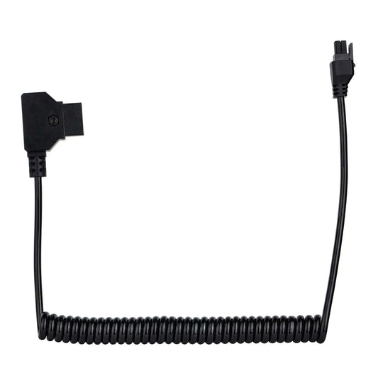 Black Coiled D-Tap to Freefly Ember S5K Power Cable for Cinema Camera