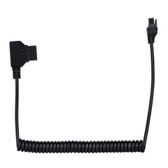 Black Coiled D-Tap to Freefly Ember S5K Power Cable for Cinema Camera