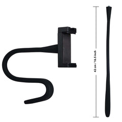 Flexible Gooseneck Phone Stand, 42cm/16.5" Bendable Silicone Arm Mount with Detachable Phone Clip, Versatile Lazy Holder