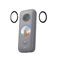 Insta360 X2 Lens Protector Installation Preview, Clear Glass Lens Cap for Insta360 One X2 Action Camera Lens Protection