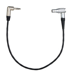 3.5mm TRS to 9-Pin Right Angle Timecode Cable for red komodo V-Raptor Camera and Audio Sync - Black 