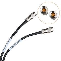 Shielded BNC connector and cable jacket detail of POWRIG genlock sync cable for RED cameras