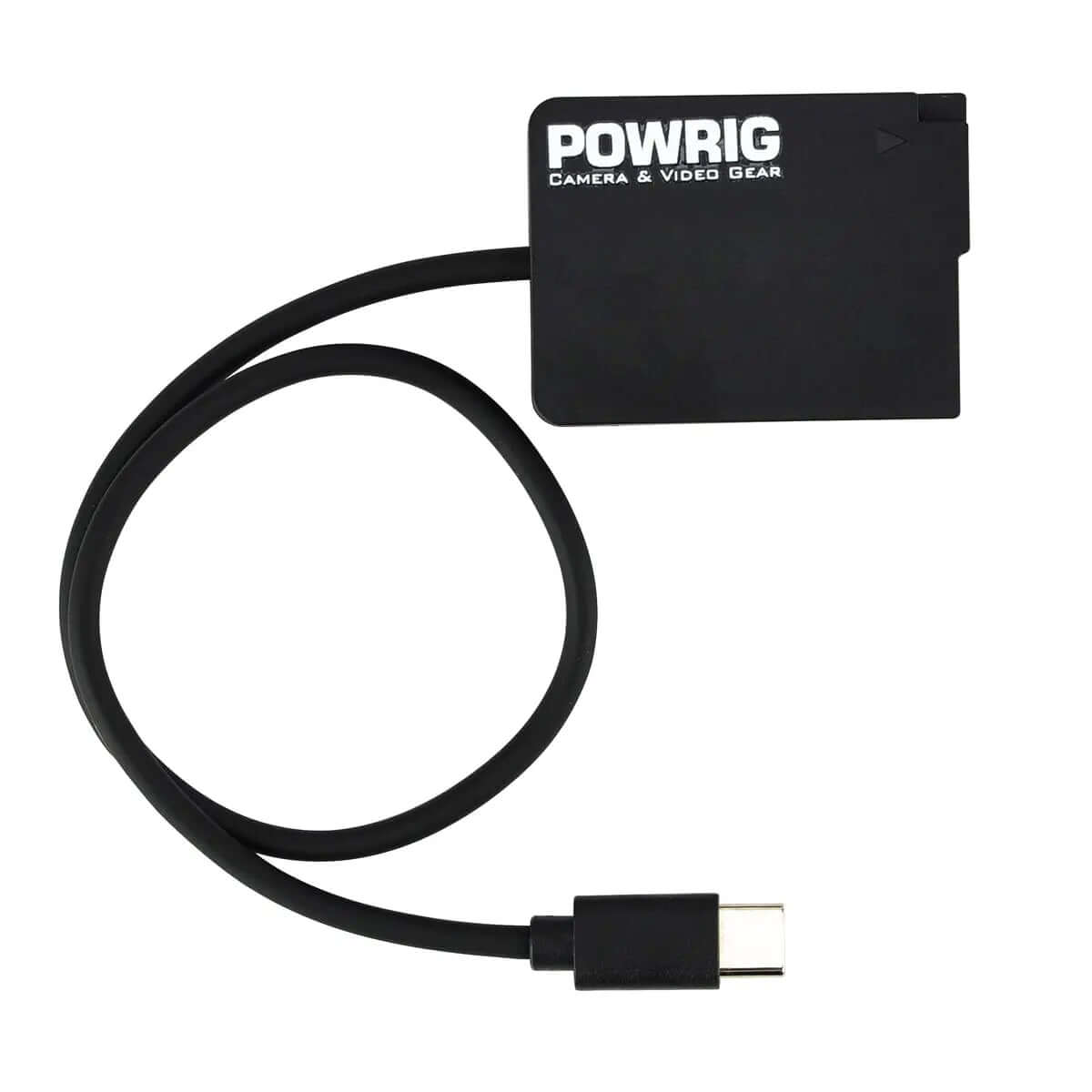 POWRIG USB-C to BP-BLC12 dummy battery for Sigma FP camera flat lay