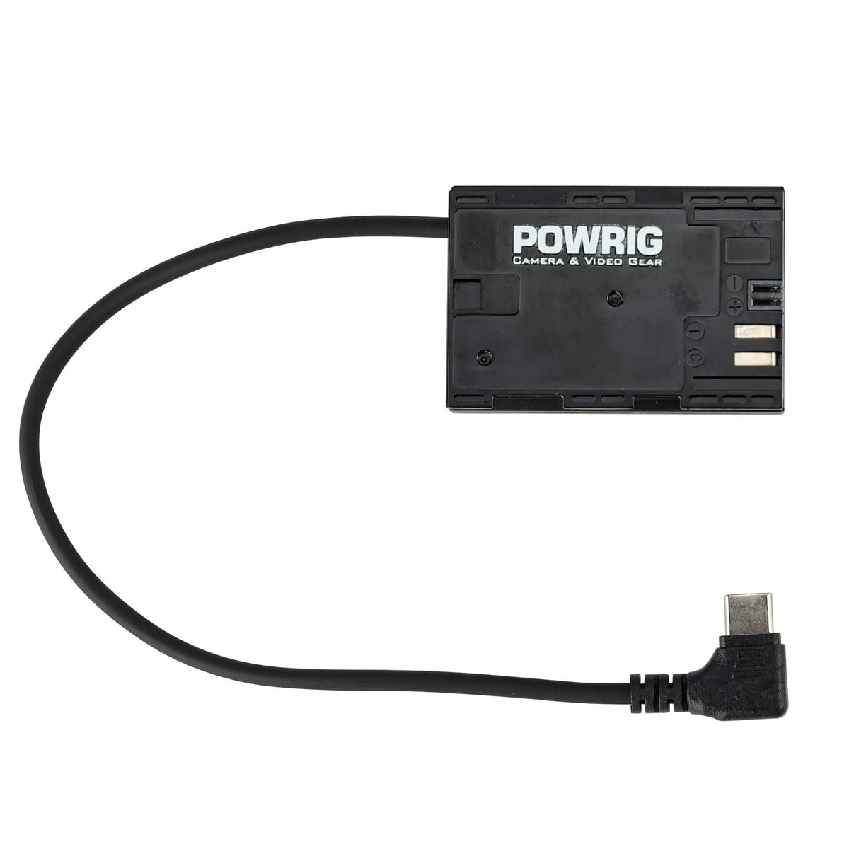 POWRIG USB-C to LP-E6 dummy battery adapter cable for BMPCC 4K camera external power supply