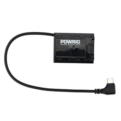 USB-C to NP-FZ100 dummy battery power cable for Sony A7III A7S3 A7R3 camera POWRIG
