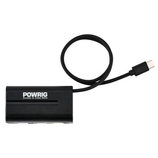 POWRIG USB-C to NP-F dummy battery adapter cable for Z CAM camera power supply