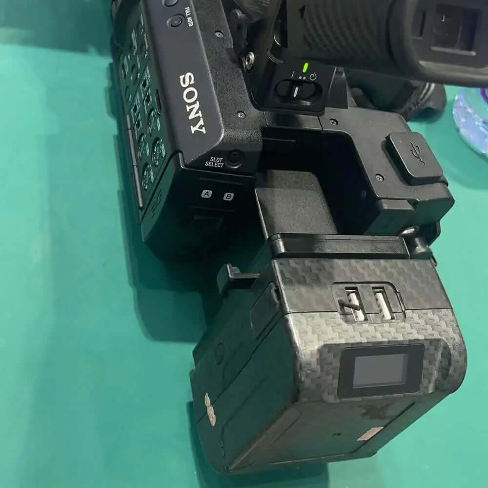 Batteria V-Mount BP-95 6600mAh Per Videocamere Sony E Blackmagic Con Uscita USB E D-Tap