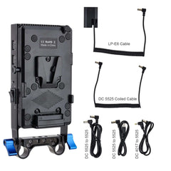 V-Lock battery plate with lp-e6 adapter