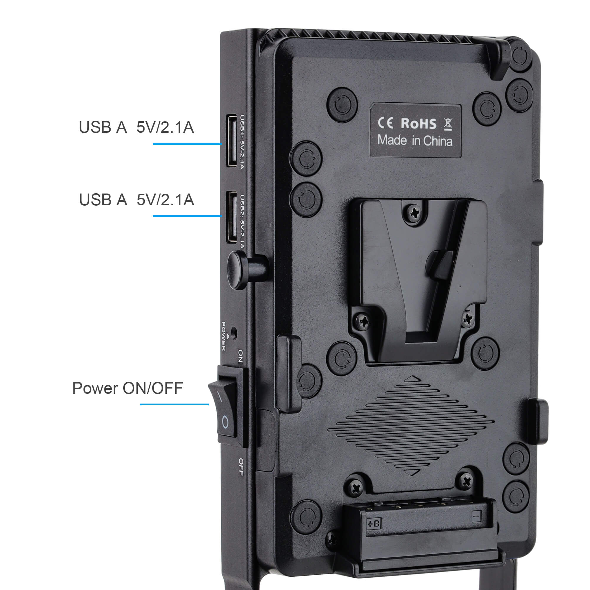 V-Lock battery plate with lp-e6 adapter
