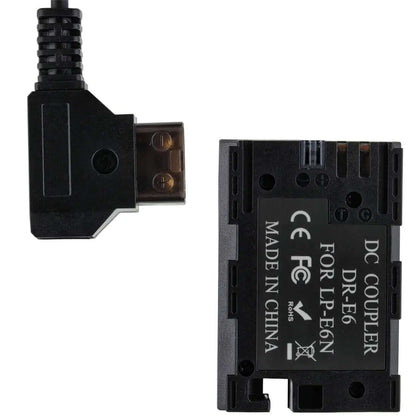  LP-E6N DC Coupler D-Tap Coiled Cable Labeled Spec View