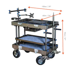 Professional Collapsible Studio Cart - Photo & Video Gears