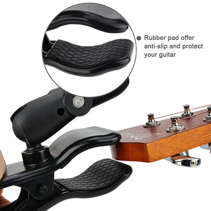 Soft rubber anti-slip pad guitar headstock mount scratch protection design